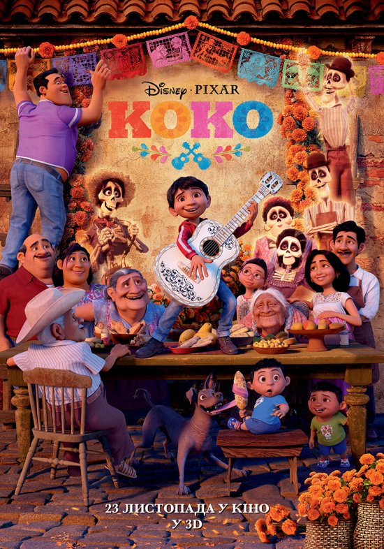 постер Коко / Coco (2017)