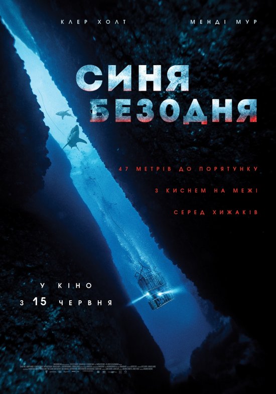 постер Синя безодня / 47 Meters Down (2017)