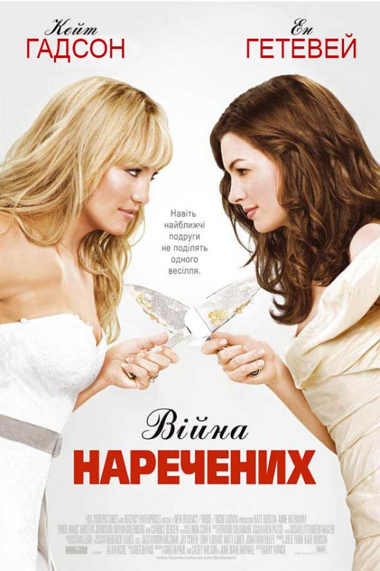 постер Війни наречених / Війна наречених / Bride Wars (2009)