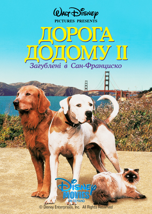 постер Дорога додому 2: Загублені в Сан-Франциско / Homeward Bound II: Lost in San Francisco (1996)