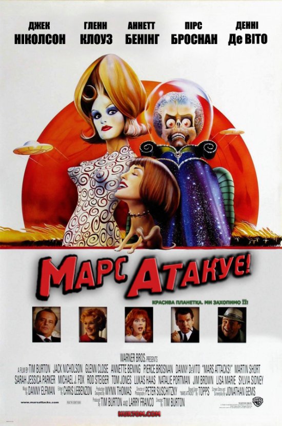 постер Марс атакує! / Mars Attacks! (1996)