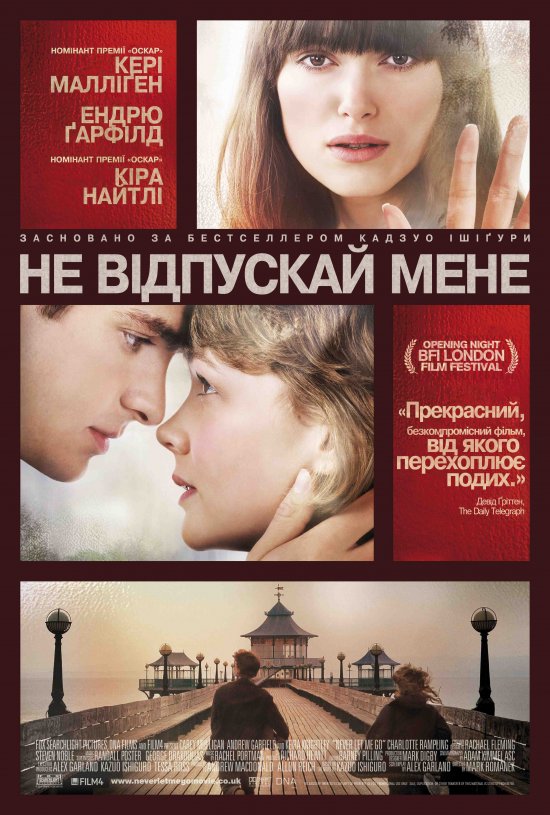 постер Не відпускай мене / Never Let Me Go (2010)