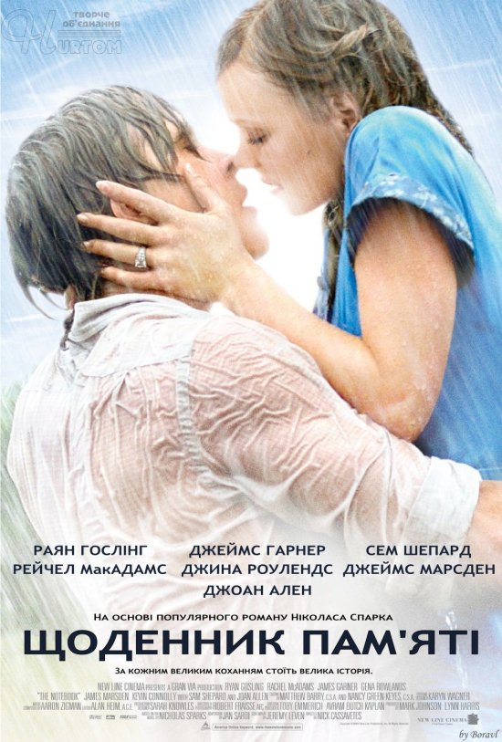 постер Щоденник пам'яті / The Notebook (2004)