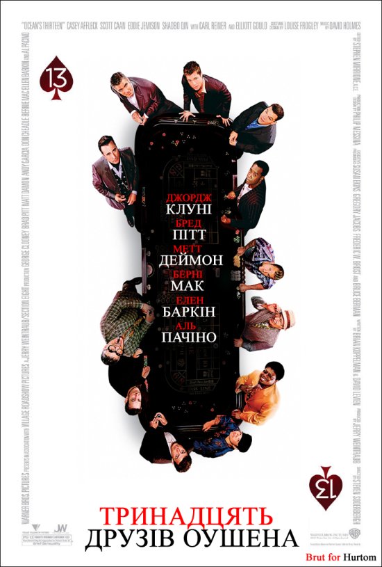 постер Тринадцять друзів Оушена / Ocean's Thirteen (2007)