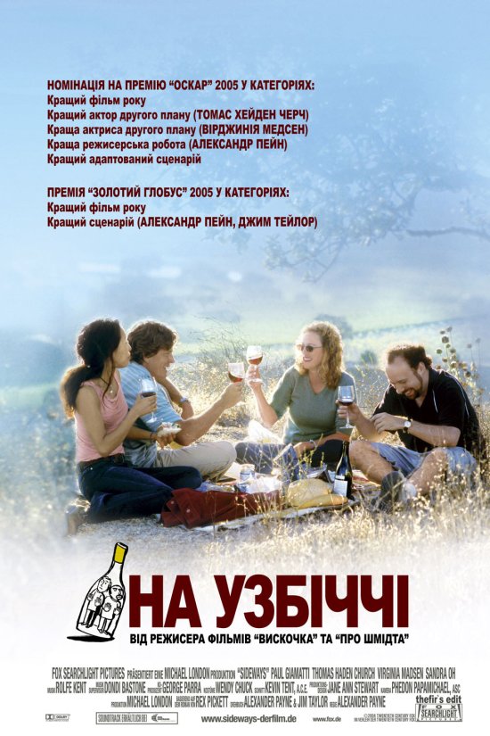 постер На узбіччі / Sideways (2004)