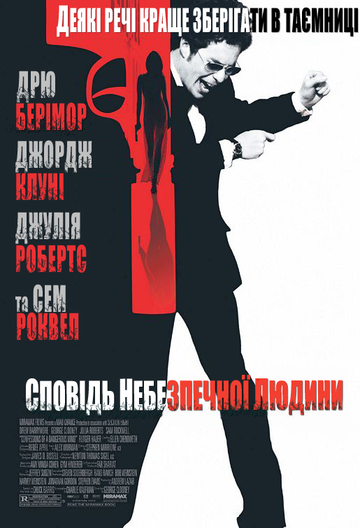 постер Сповідь небезпечної людини / Confessions of a dangerous mind (2002)