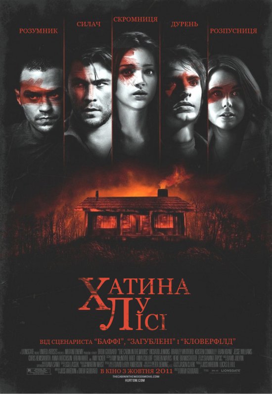 постер Хижа у лісі / The Cabin in the Woods (2011)