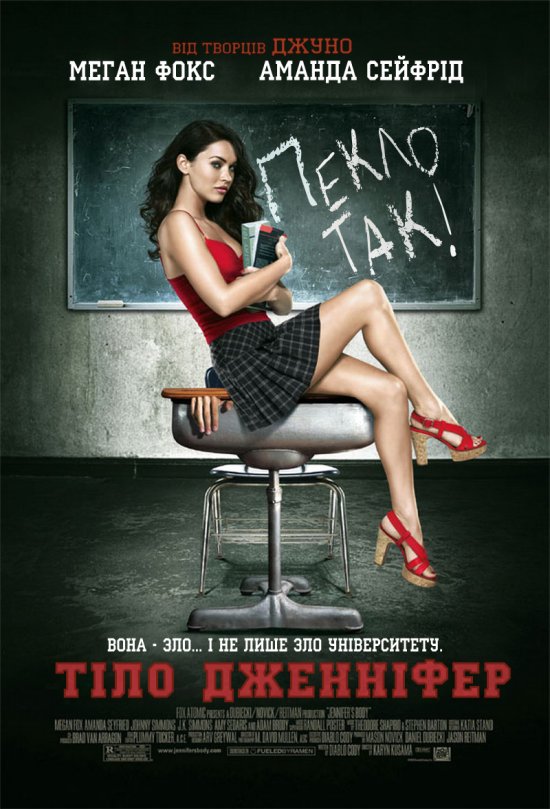 постер Тіло Дженніфер / Jennifer's Body (2009)